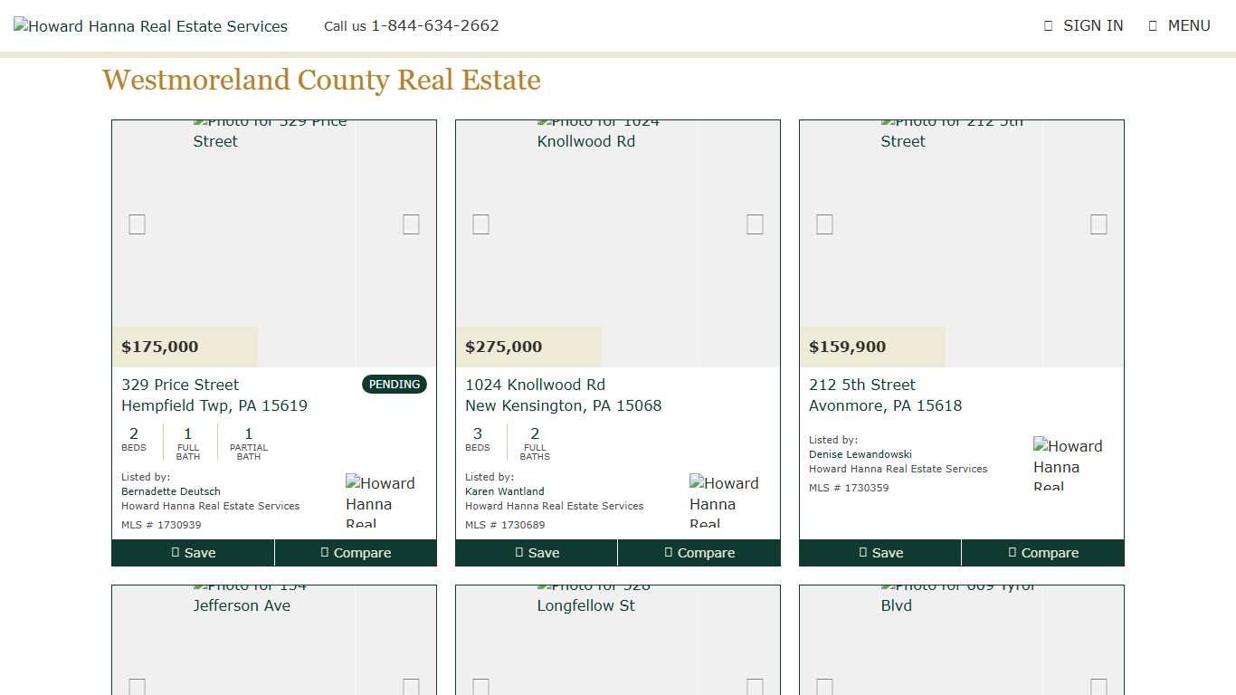 Homes for Sale in Westmoreland, PA | Howard Hanna
